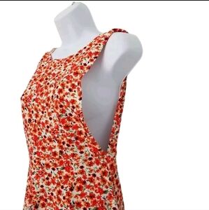 NWOT Forever 21 Open Back Summer Dress Size Medium Floral Sleeveless.